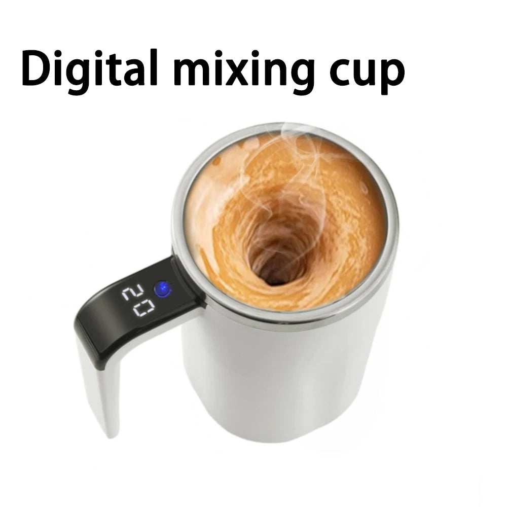 380ML Coffee Cups Electric Automatic Stirring Mug Rechargeable 304 Stainless Steel Mixer Drinkware Touch Magnetic Tea Cup Gifts