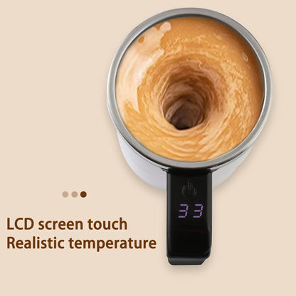 380ML Coffee Cups Electric Automatic Stirring Mug Rechargeable 304 Stainless Steel Mixer Drinkware Touch Magnetic Tea Cup Gifts